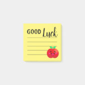 Happy Apple Good Luck Wish Motivation School Post-it® Notes (Voorkant)