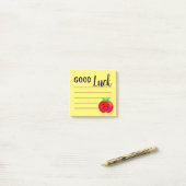 Happy Apple Good Luck Wish Motivation School Post-it® Notes (Op bureau)