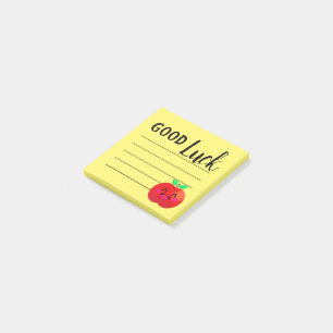 Happy Apple Good Luck Wish Motivation School Post-it® Notes