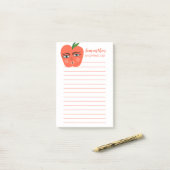 Happy Apple Grocery Shop List Meal Plan Post-it® Notes (Op bureau)