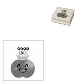Happy Apple Smile Motivation Good Luck Rubberstempel (Gestempeld)