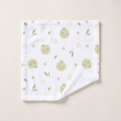 Happy Apples Patroon - Badhanddoek Set Bad Handdoek (Wasdoekje)