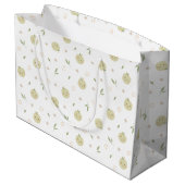 Happy Apples Patroon - Grote Gift Bag Groot Cadeauzakje (Achterkant Gekanteld)