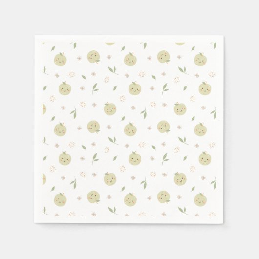 Happy Apples Patroon - Servetten (Voorkant)