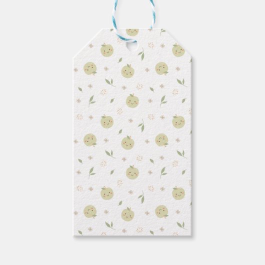 Happy Apples Pattern - Cadeau Label Cadeaulabel (Voorkant)