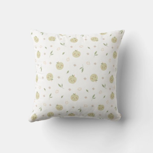 Happy Apples Pattern - Sierkussen (Achterkant)