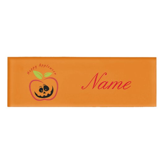 Happy Appleween Jack O'lantern Thunder_Cove Naambadge (Voorkant)