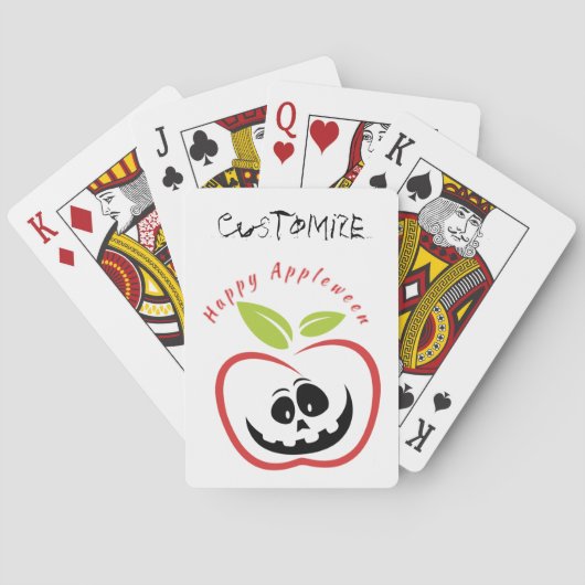 Happy Appleween Jack O'lantern Thunder_Cove Pokerkaarten (Achterkant)