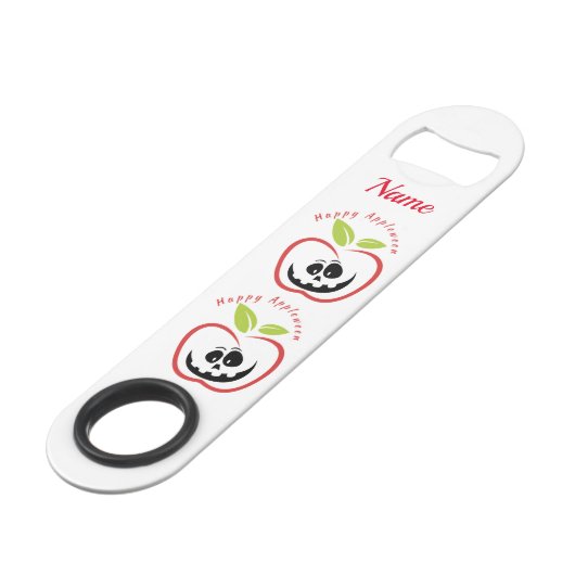 Happy Appleween Jack O'lantern Thunder_Cove Speed Flessenopener (Achterkant Gekanteld)