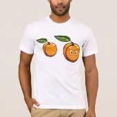 Happy Apricot Mannen T-shirt (Voorkant)