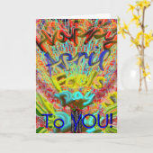 Happy April Fool's Day 2014-kaart Kaart (Gele Bloem)