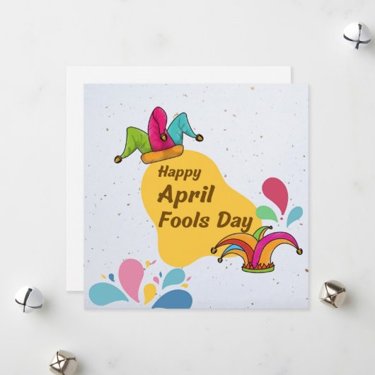 Happy April Fools Day Feestdagenkaart (Voorkant / Achterkant in situ)