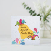 Happy April Fools Day Feestdagenkaart (Staand voorkant)