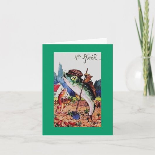 Happy April Fools Day Fish Kaart (Voorkant)