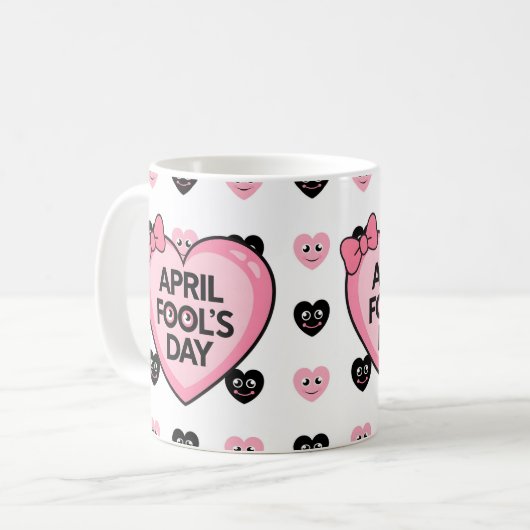 Happy April Fool's Day Gift idee Koffiemok (Voorkant links)