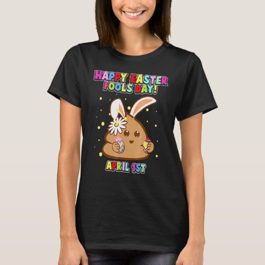Happy April Fool's Day, paashaas Bunny April Fools T-shirt (Voorkant)