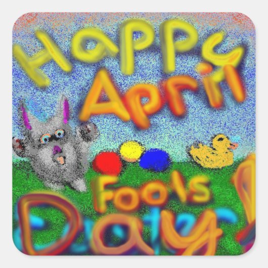 Happy April Fools Day stickers (Voorkant)