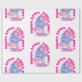 happy April Fools Day unicorn grappig Cadeaupapier (Vlak)