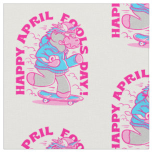 happy April Fools Day unicorn grappig Stof