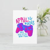 Happy April Fools Day verjaardagsgamer Kaart (Staand voorkant)