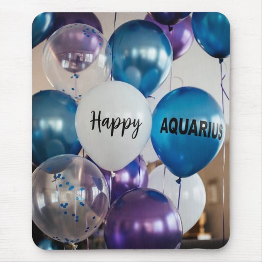Happy Aquarius MousePad Muismat (Voorkant)