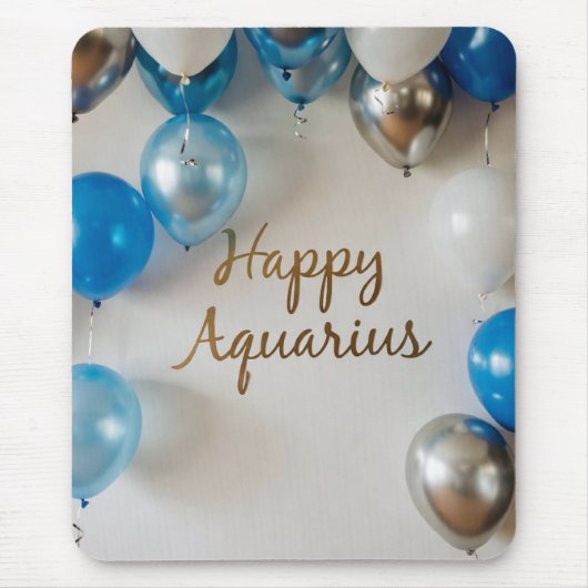 Happy Aquarius MousePad Muismat (Voorkant)
