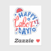 HAPPY ARBEIDSDAG STICKER (Vel)