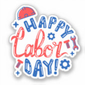 HAPPY ARBEIDSDAG STICKER (Voorkant)