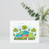 Happy Arbor Day Briefkaart (Staand voorkant)