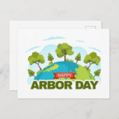 Happy Arbor Day Briefkaart (Voorkant / Achterkant)