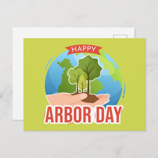 Happy Arbor Day Briefkaart (Voorkant / Achterkant)