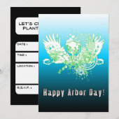 Happy Arbor Day hi-fi tree Kaart (Voorkant / Achterkant)
