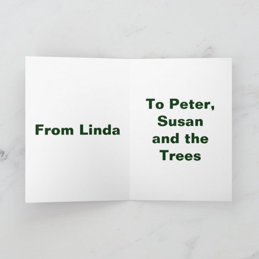 Happy Arbor Day Kaart (Binnen)