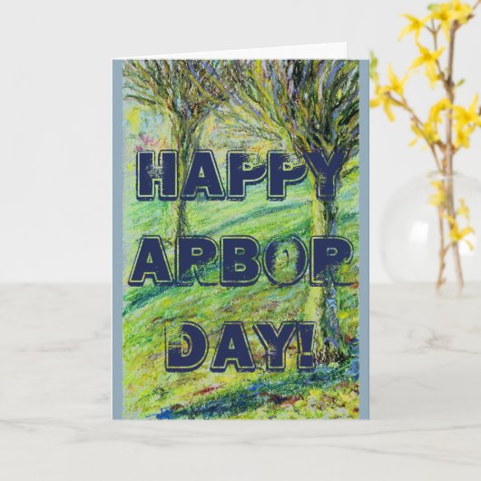 Happy Arbor Day Kaart (Gele Bloem)