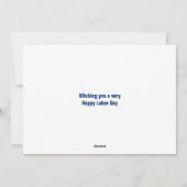 HAPPY ARBOR DAY Patriotic Christelijk USA Feestdagenkaart (Achterkant)