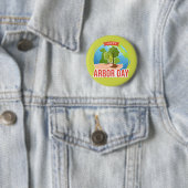 Happy Arbor Day Ronde Button 5,7 Cm (In situ)