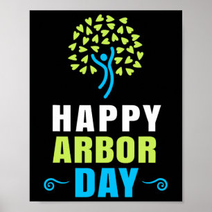 Happy Arbor Day Shirt Crisis Milieuactiviteiten Poster