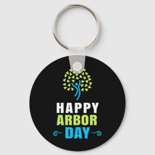 Happy Arbor Day Shirt Crisis Milieuactiviteiten Sleutelhanger
