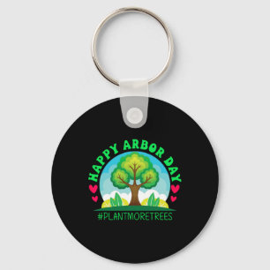 Happy Arbor Day Shirt Tree Planting T-shirt Arbor Sleutelhanger