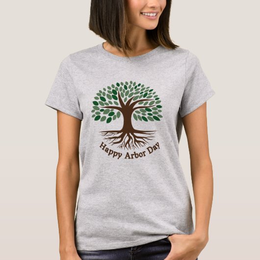 Happy Arbor Day T-shirt (Voorkant)