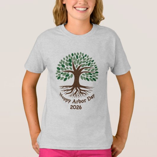 Happy Arbor Day T-shirt (Voorkant)