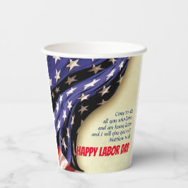 HAPPY ARBOR DAY USA American Flag Papieren Bekers