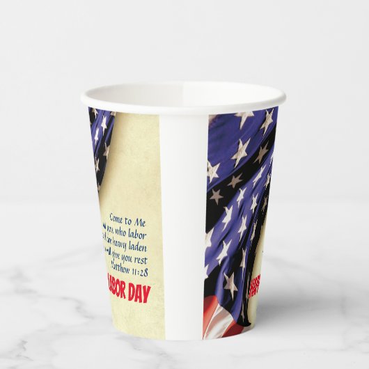 HAPPY ARBOR DAY USA American Flag Papieren Bekers (Links)