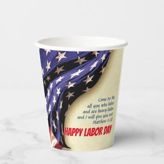 HAPPY ARBOR DAY USA American Flag Papieren Bekers (Voorkant)