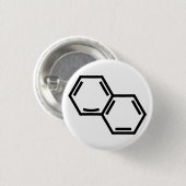 Happy Arene (dubbel, zwart) Ronde Button 3,2 Cm (Voorkant /achterkant)