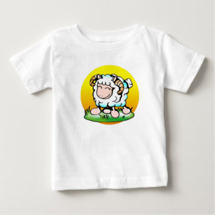 Happy Aries Ram Cartoon op Grass