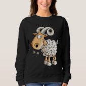 Happy Aries Sheep Zodiac Sign For Aries Trui (Voorkant)