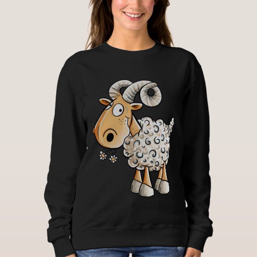 Happy Aries Sheep Zodiac Sign For Aries Trui (Voorkant)