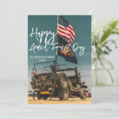Happy Armed Forces Day Bedankkaart (Staand voorkant)