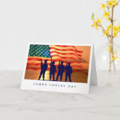 Happy Armed Forces Day Custom Wenskaarten Kaart (Gele Bloem)
